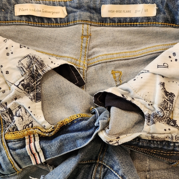 Pilcro and the letterpress, Anthropologie cutoff high rise jean shorts, size 28 - Picture 9 of 11